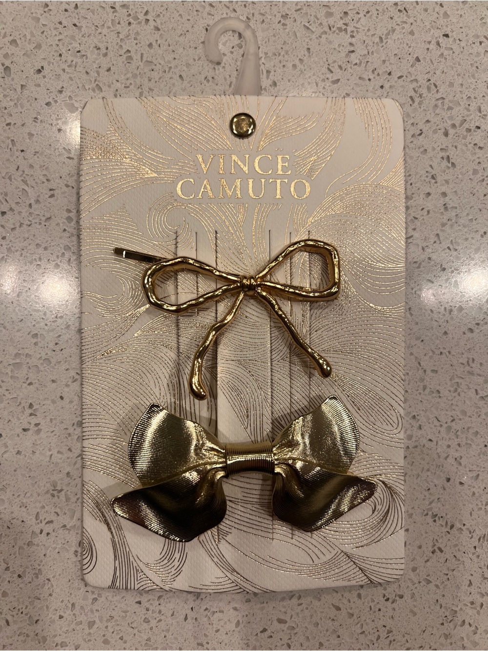 Vince Camuto Gold Bow Hair Clip Barrette - Set of (2)